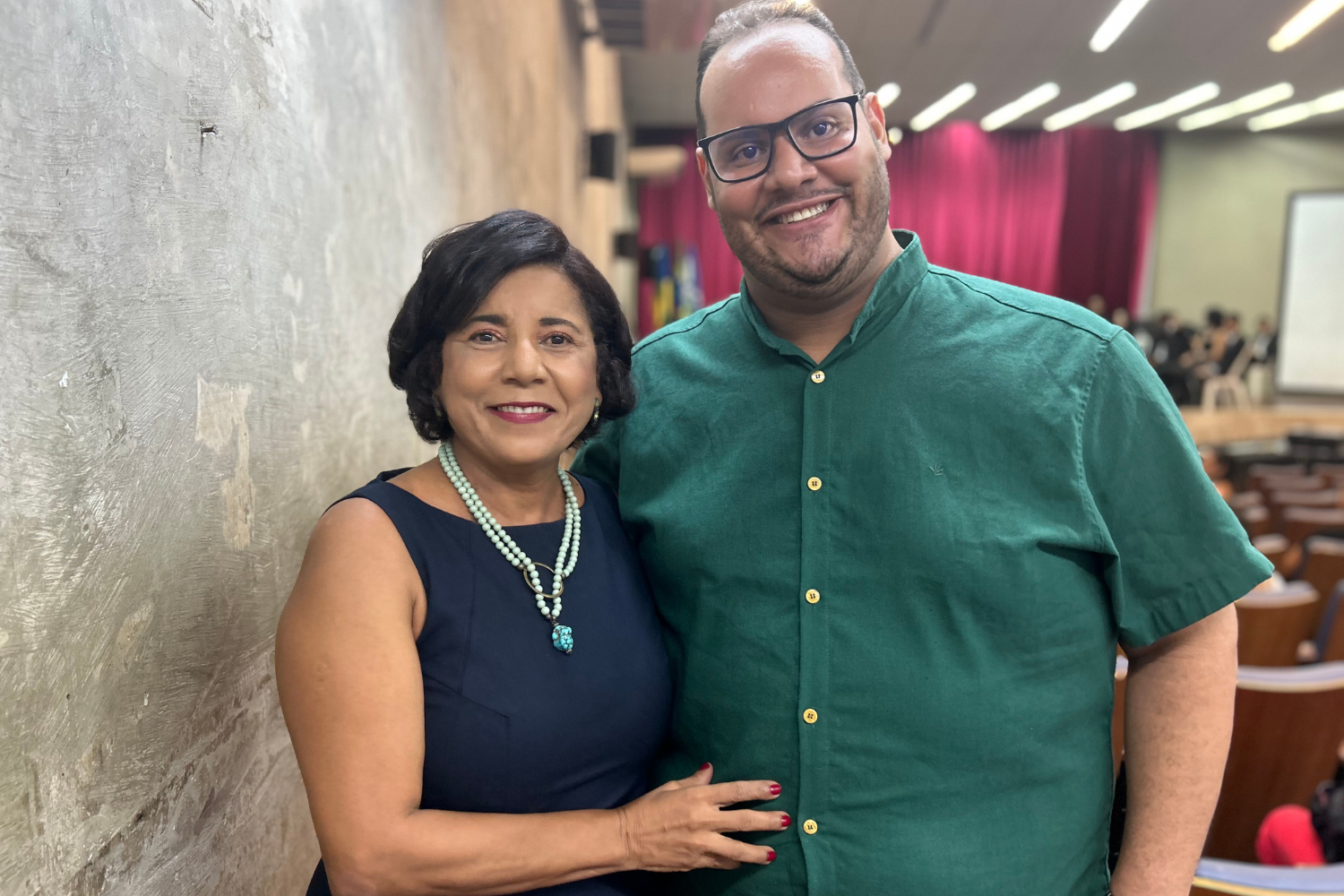 Dora Rosa Horlacher e Wallison Hipólito de Meira são presidente e vice-presidente do CRESS-SE, respectivamente. (foto: Ascom UFS)