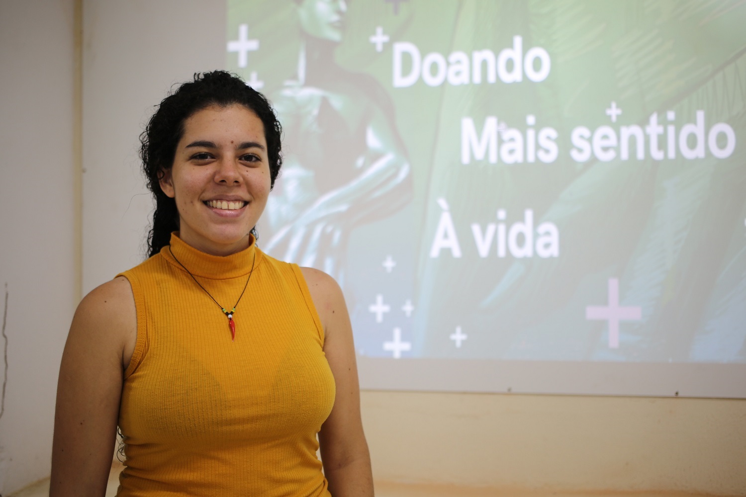 Taís Araújo é aluna do curso de Medicina da UFS. (foto: Janaína Cavalcante/Ascom UFS)