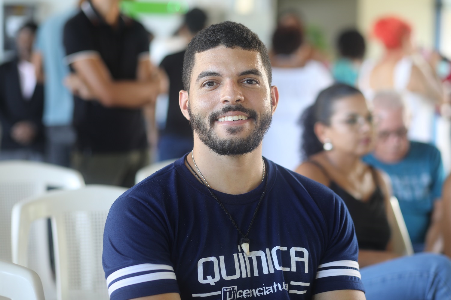 Fernando Amado é estudante de Química da UFS. (foto: Janaína Cavalcante/Ascom UFS)