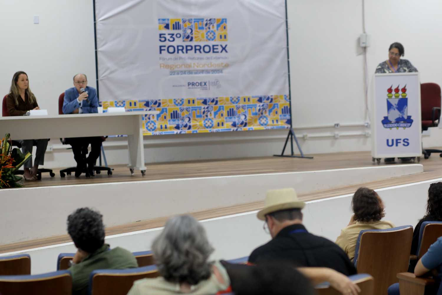 Na terça-feira aconteceu o 1º dia de atividades na UFS. (Foto: Schirlene Reis/Ascom UFS)