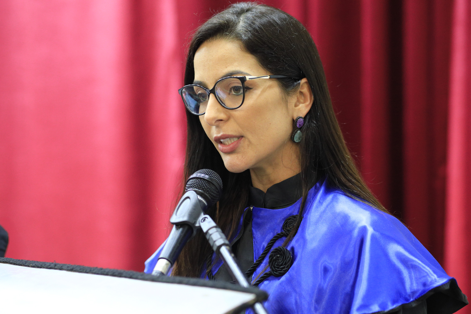 Pró-reitora de Gestão de Pessoas, Thaís Ettinger presidiu a cerimônia representando o reitor. (foto: Adilson Andrade/Ascom UFS)