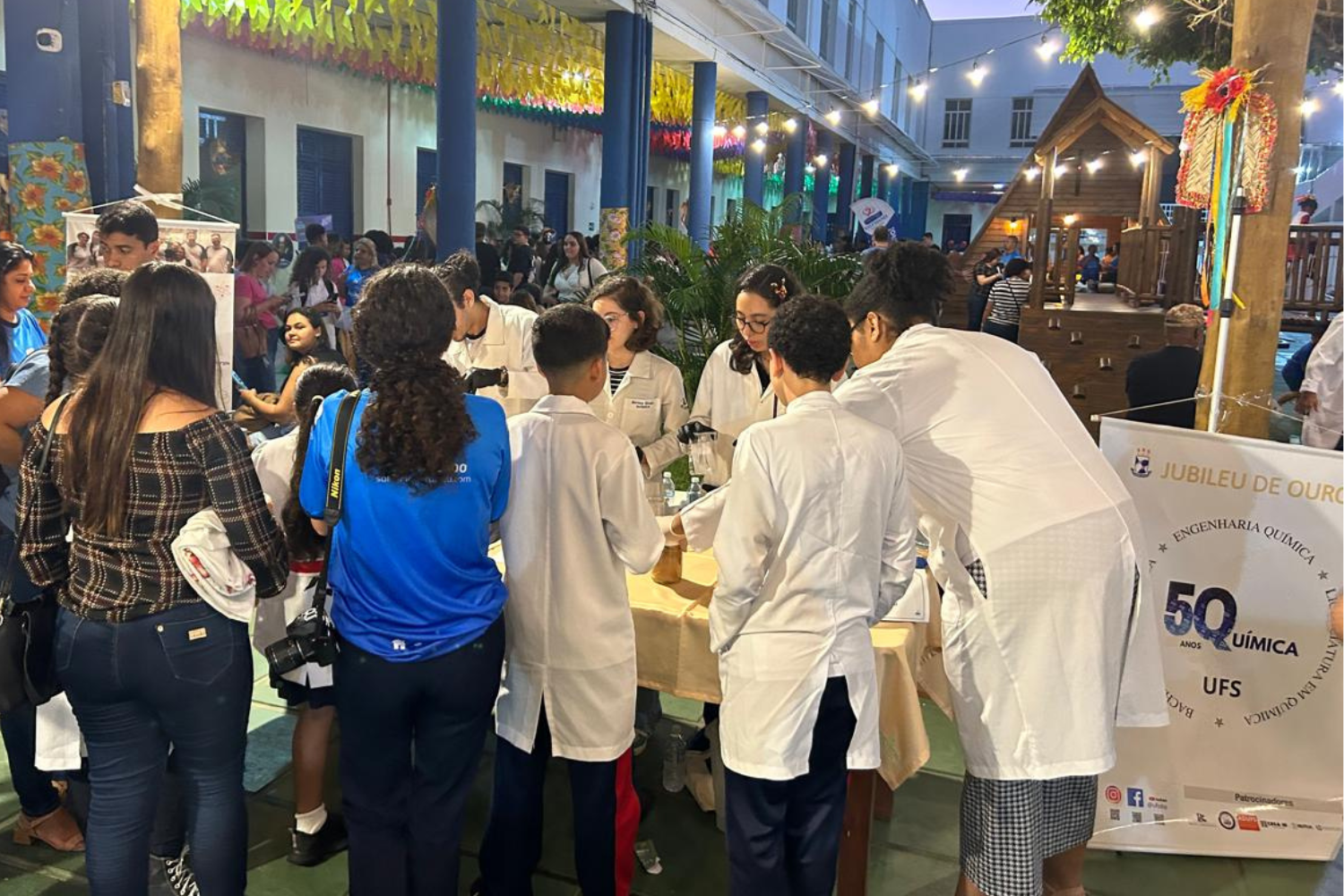 Stand do Departamento de Química da UFS(foto: Arquivo pessoal)