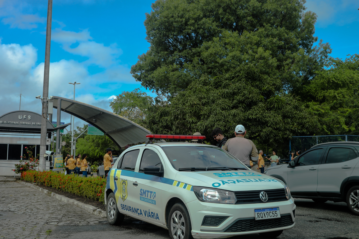 "UFS em Movimento" aconteceu em parceria com a Fundação Brasil Ecoar e com apoio da SMTT de São Cristóvão (foto: Elisa Lemos/Ascom UFS).