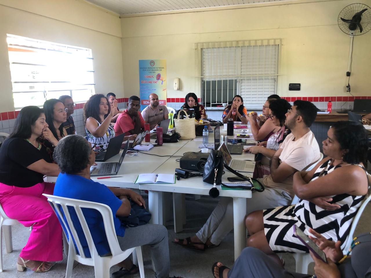 É a primeira vez em Sergipe que é realizada a formação continuada de professoras indígenas. (foto: Arquivo pessoal)