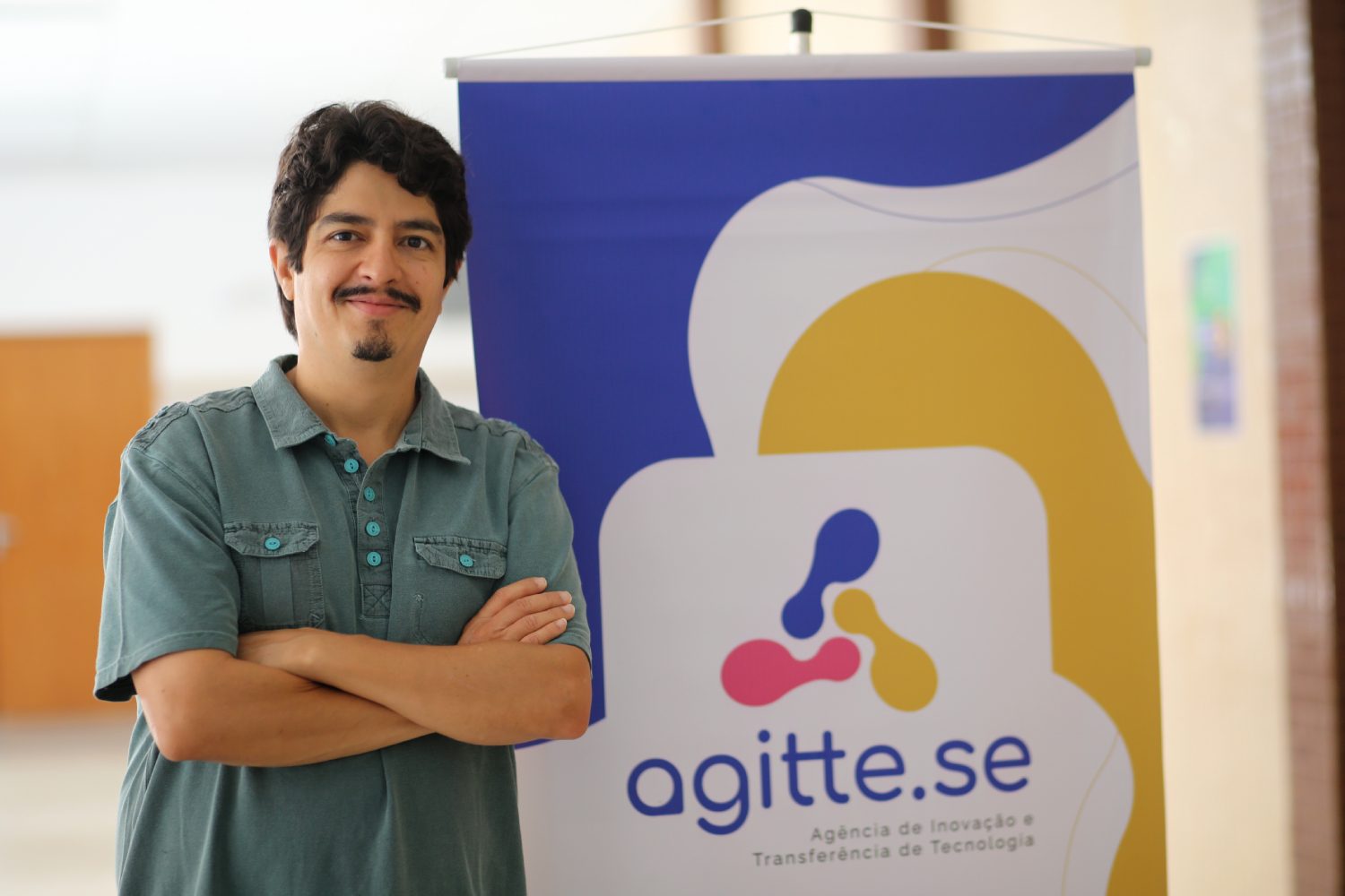 Professor Mário Cupertino, do Departamento de Engenharia Agrícola da UFS, está no evento como ouvinte. (Foto: Schirlene Reis/Ascom UFS).