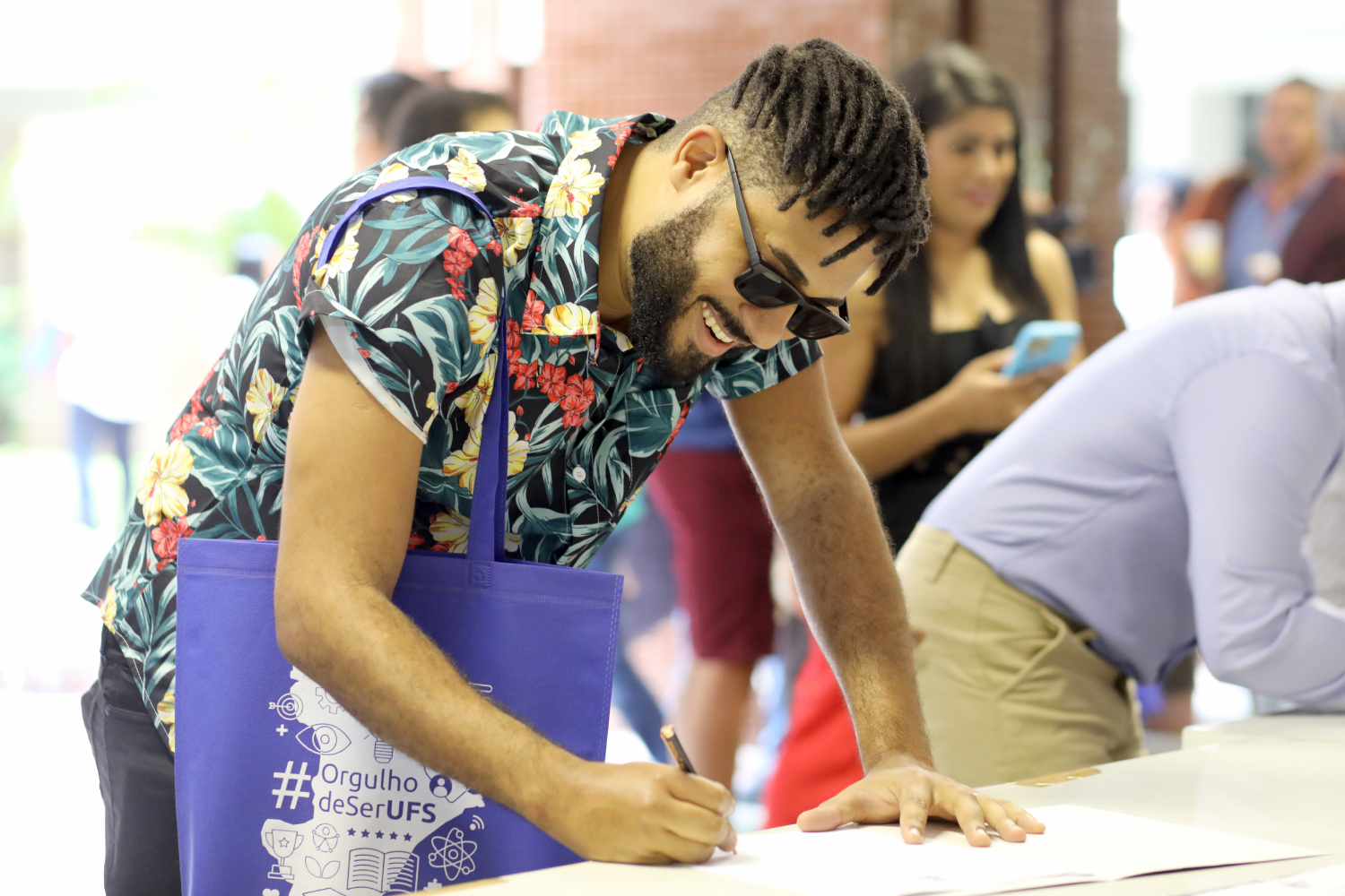 Lucas Nascimento é um dos TAEs empossados na UFS. (Foto: Schirlene Reis/Ascom UFS)