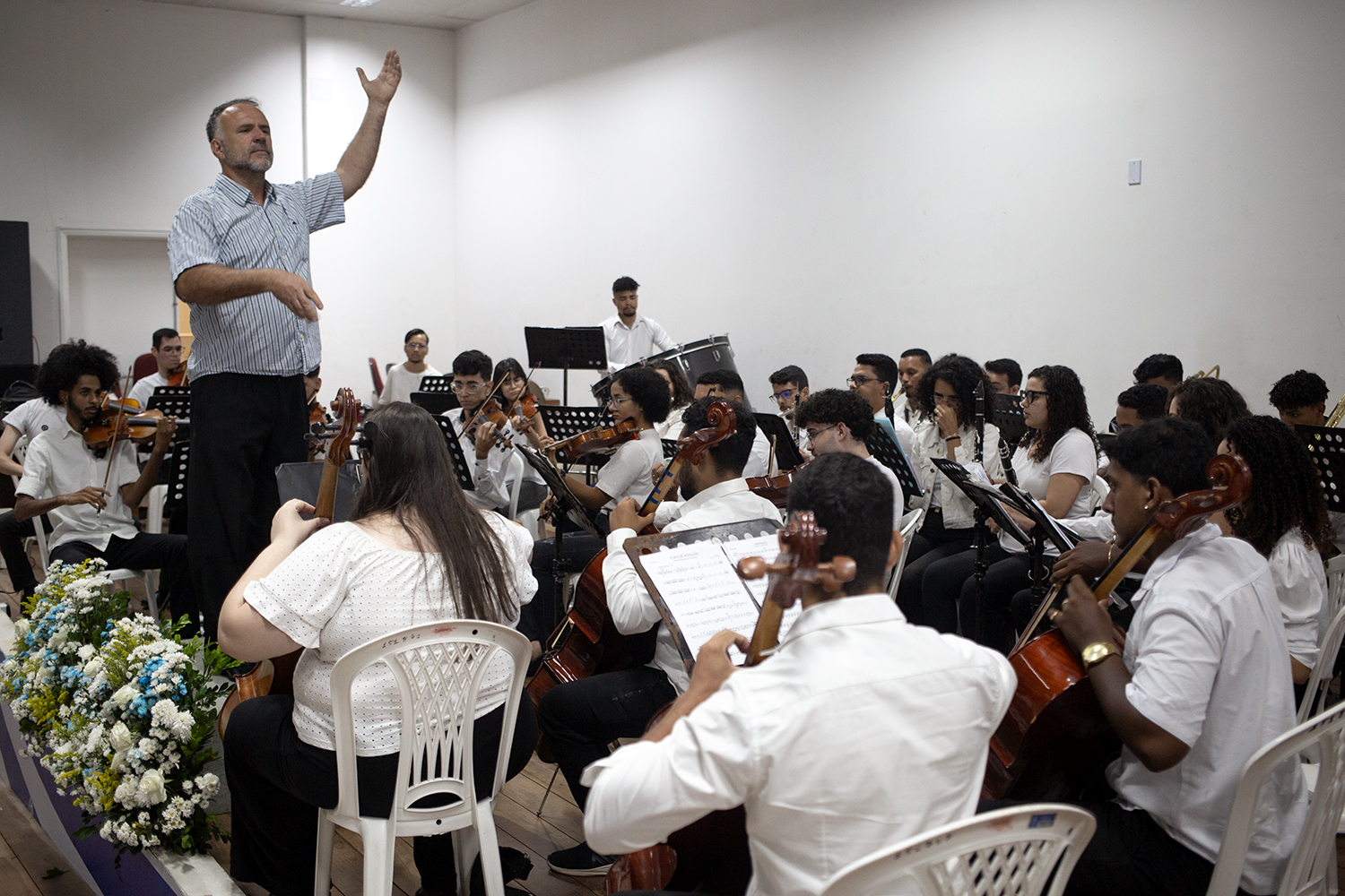 Orquestra Sinfônica e Coro da UFS realizaram apresentação na abertura do evento. (foto: Adilson Andrade/Ascom UFS)