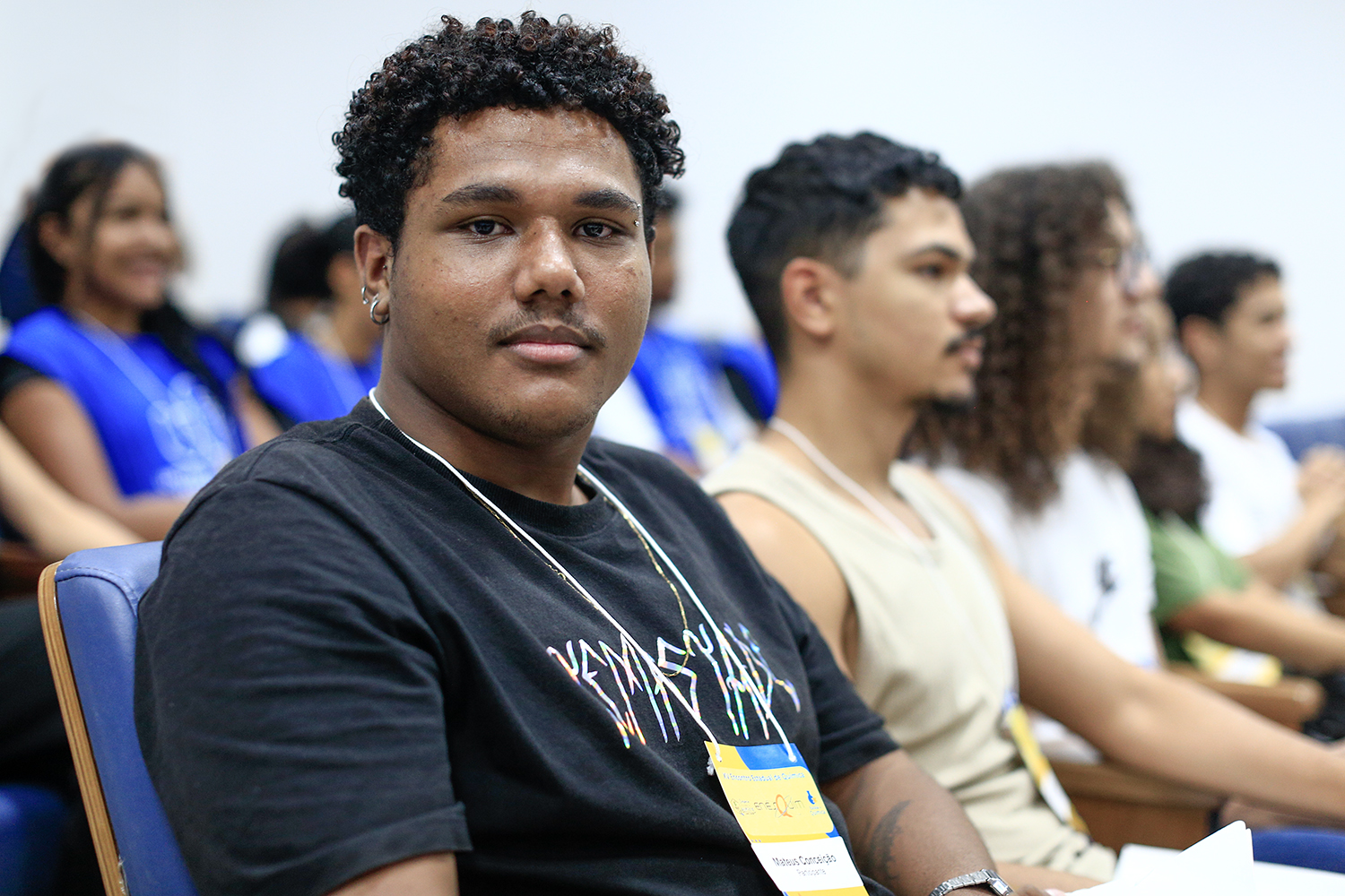 Mateus Silva é aluno do curso de Química da UFS. (foto: Adilson Andrade/Ascom UFS)