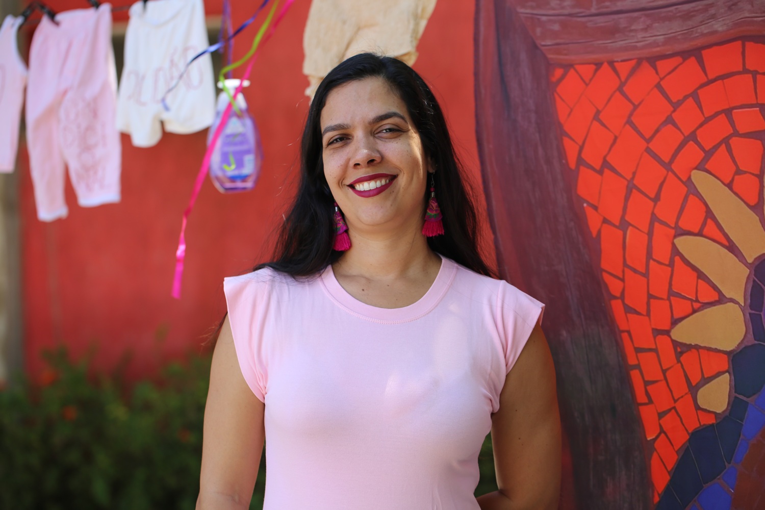 Laiany Souza Santos é uma das coordenadoras do projeto. (foto: Janaína Cavalcante/Ascom UFS)