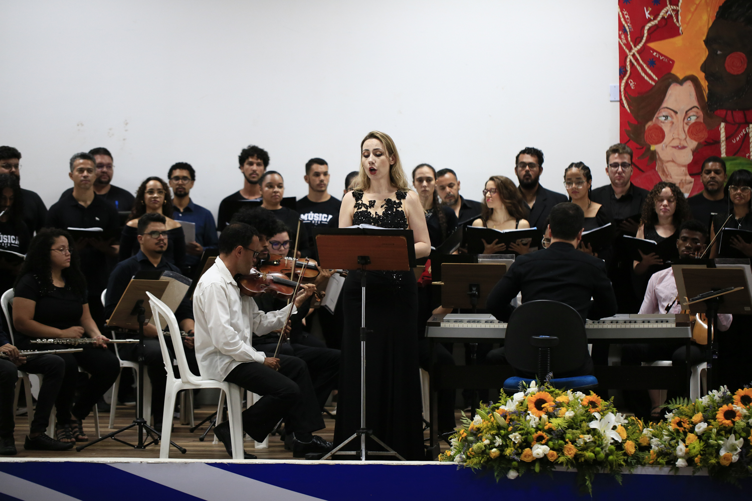 Evento contou com participação especial da professora Aline Araújo. (foto: Adilson Andrade/Ascom UFS)