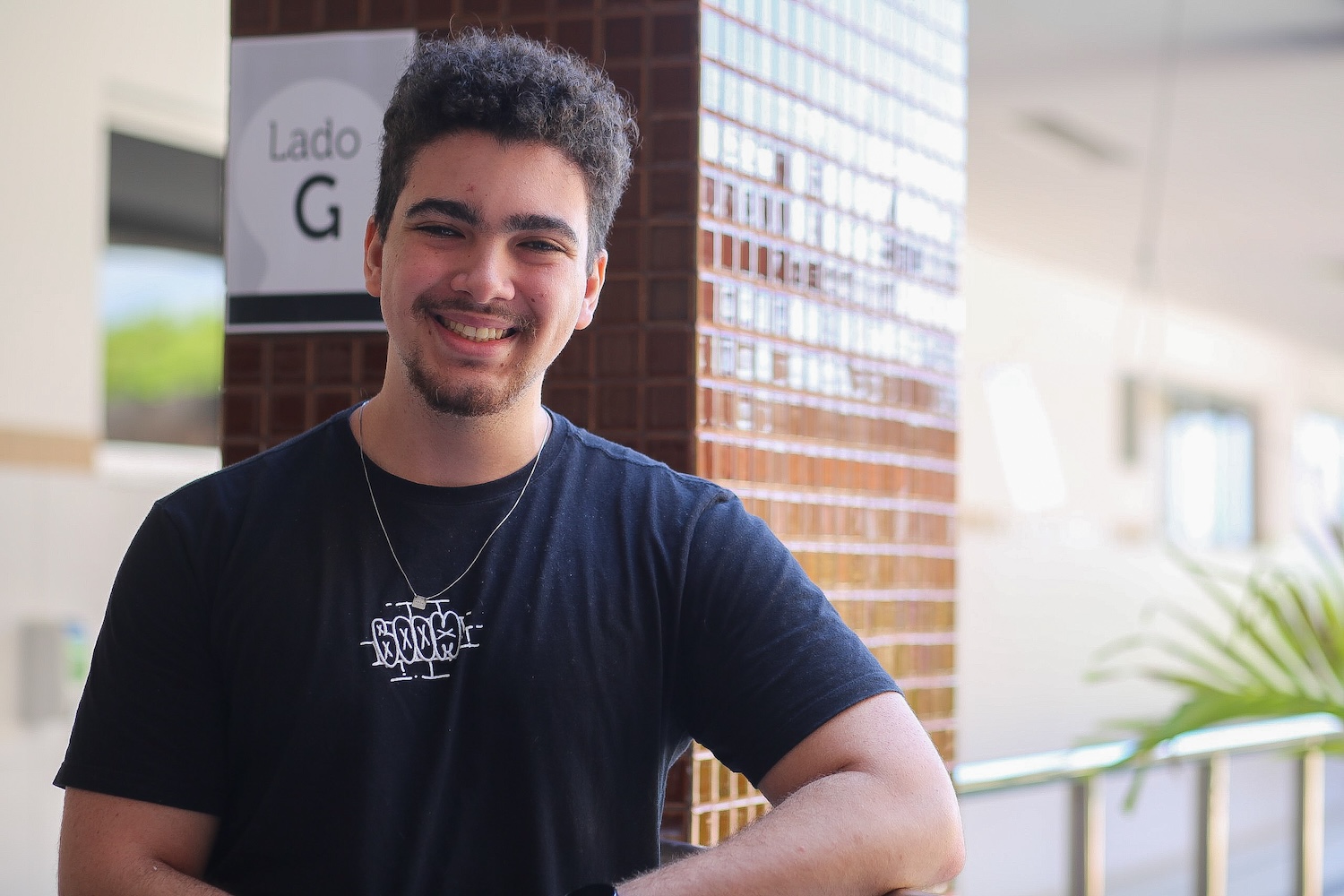 Legenda: Lucas Moreira, estudante de Medicina. (Foto: Elisa Lemos /Ascom UFS)