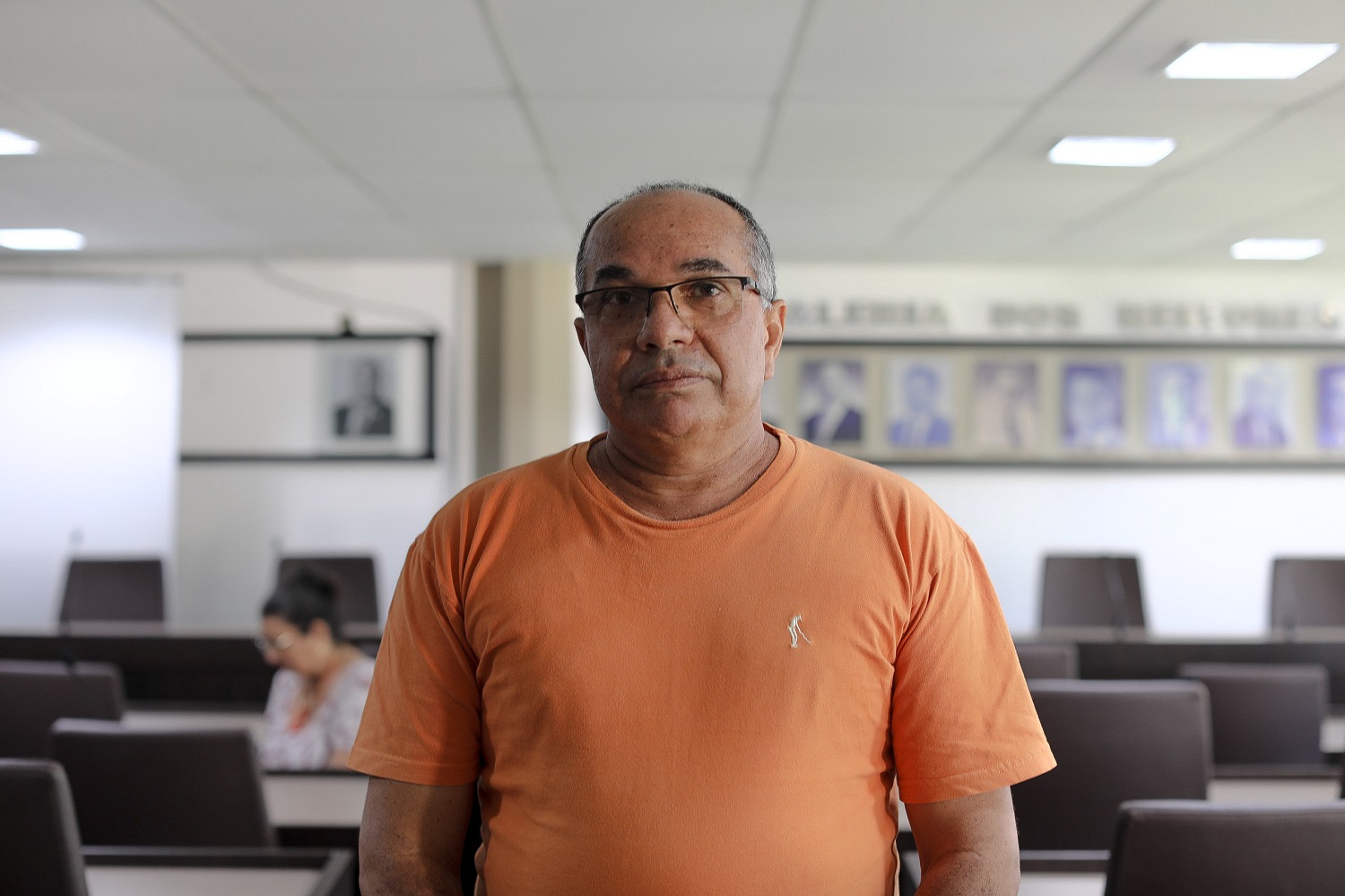 Representante das cooperativas de reforma agrária do Estado de Sergipe, Manoel Antônio (Foto: Elisa Lemos/Ascom UFS)