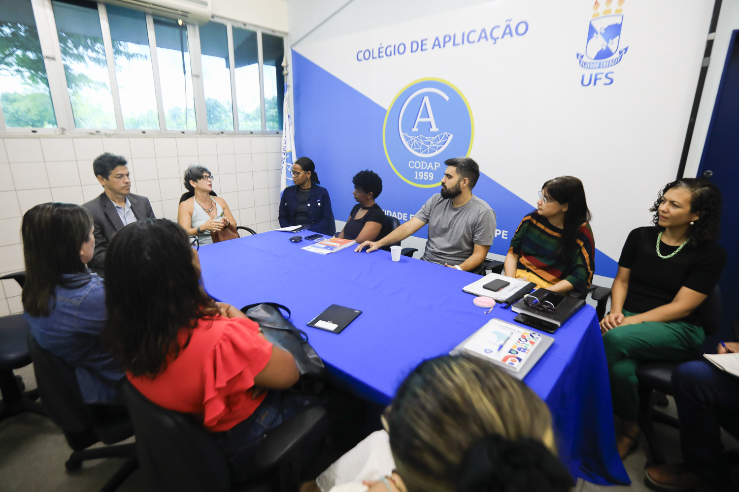 Reitor e vice se reuniram com equipe do Codap (Foto: Adilson Andrade/Ascom UFS)