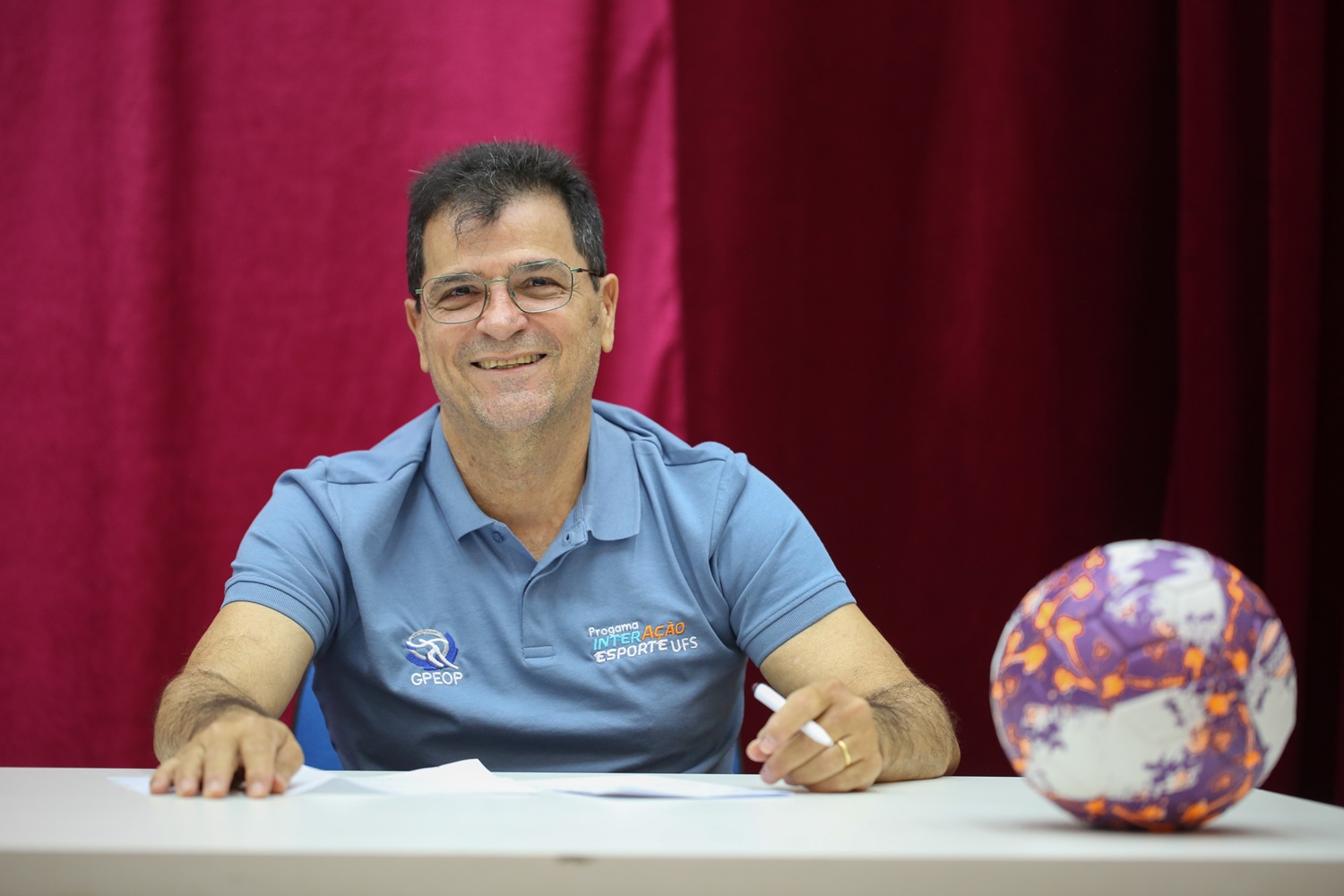 Coordenador da Copre, Ailton Oliveira, destacou contato com esporte, meio ambiente, cultura e arte (Foto: Janaína Cavalcante/Ascom UFS)