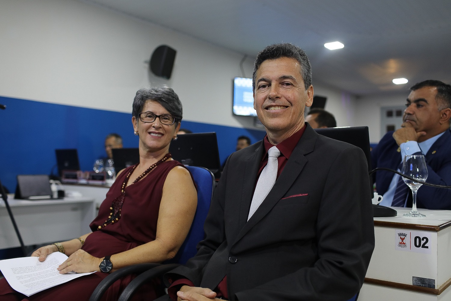Reitor André Maurício e vice-reitora Silvana Bretas (Foto: Elisa Lemos/Ascom UFS)