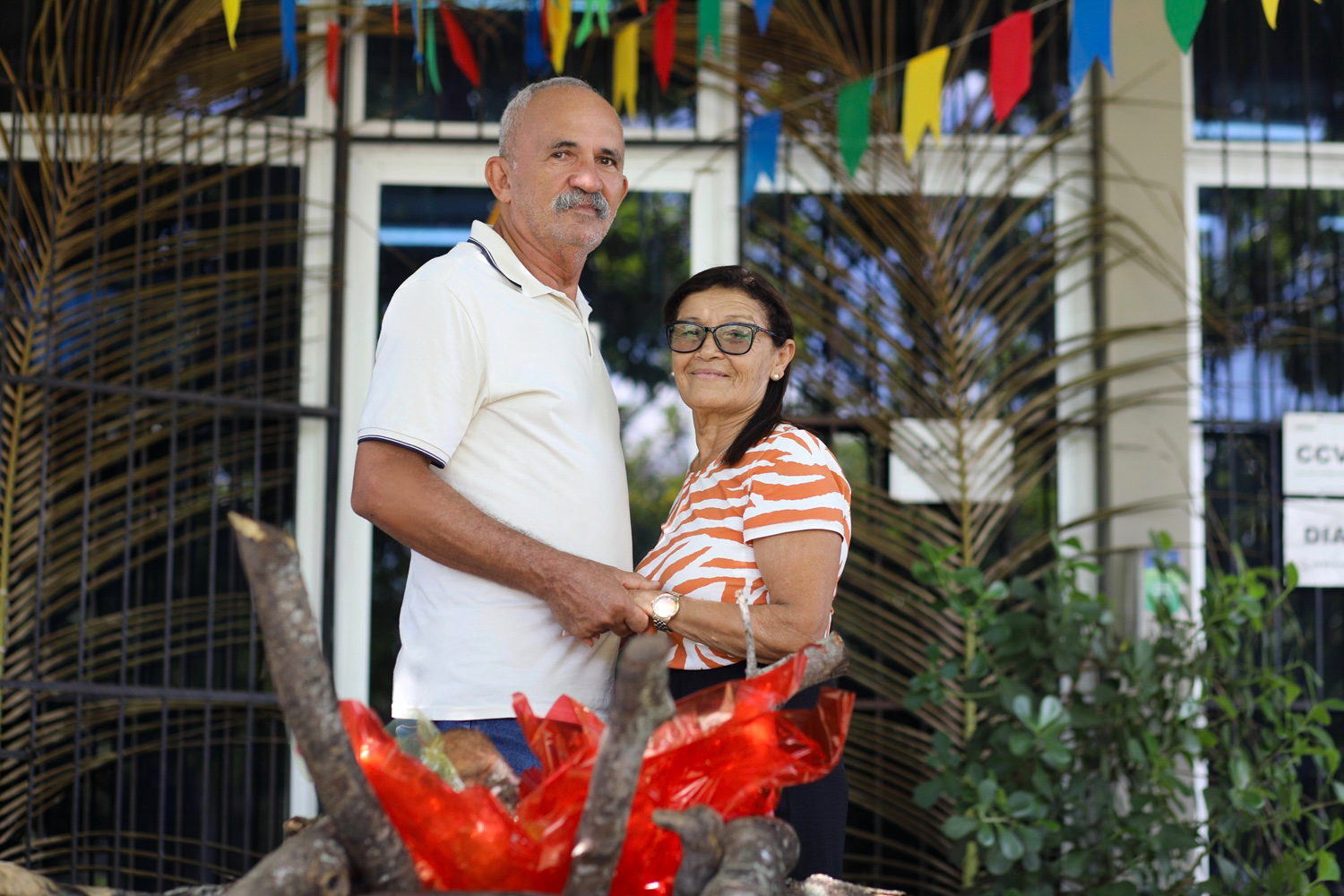 Servidores Alberto e Maria estão juntos há mais de 40 anos (Foto: Janaína Cavalcante/Ascom UFS)