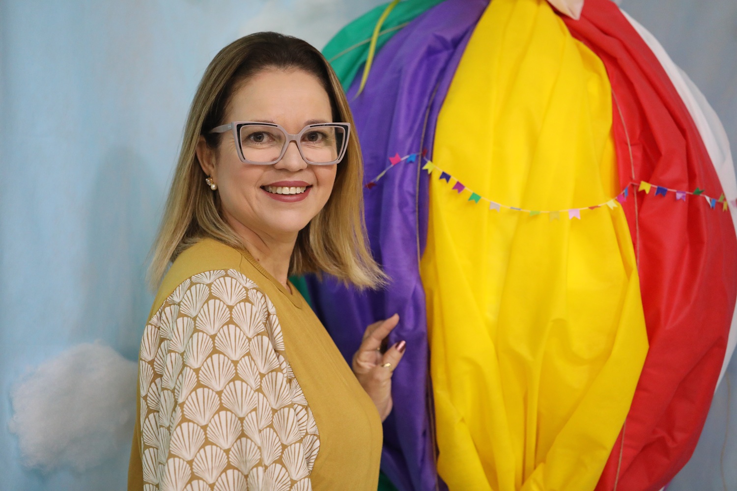 Diretora da Educação Infantil Municipal de Ribeirópolis, Josefa Ilza (Foto: Janaína Cavalcante/Ascom UFS)