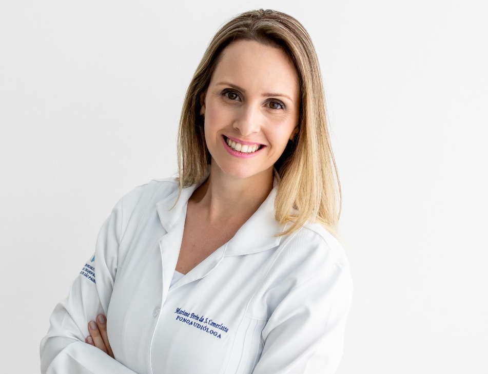 Professora Mariane Comerlatto, do Departamento de Fonoaudiologia (Foto: Arquivo pessoal)