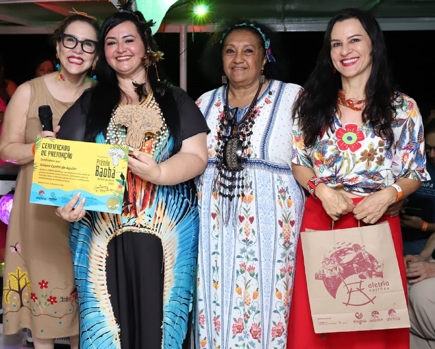 Niliane Cunha de Aguiar durante premiação (Foto: arquivo pessoal)