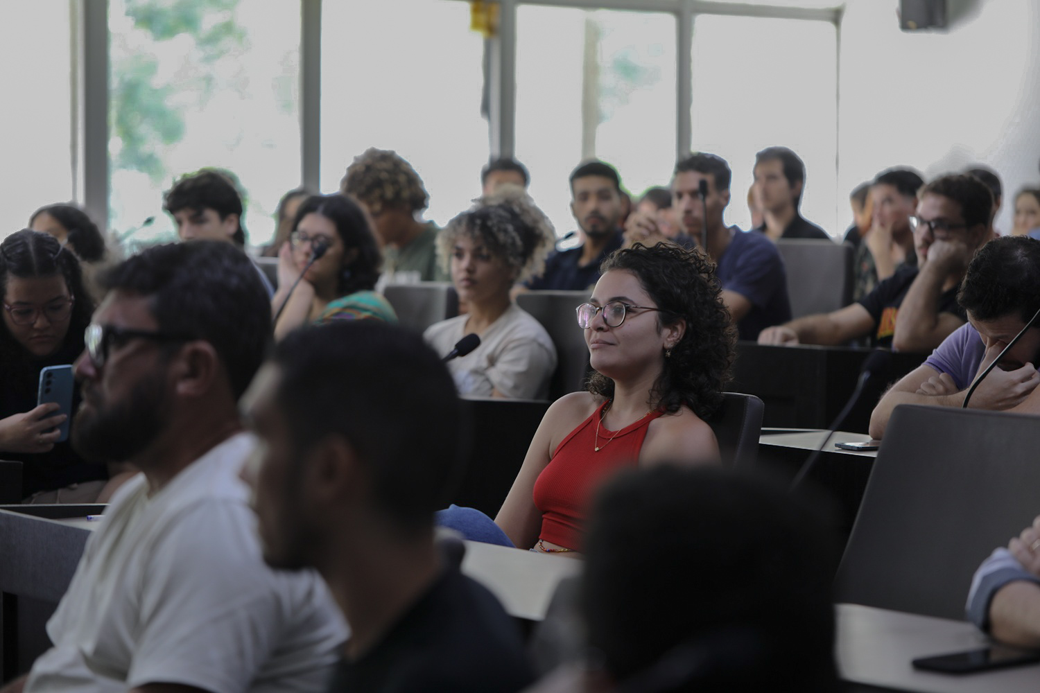Discentes participaram de forma ativa do encontro (Foto: Janaína Cavalcante/Ascom UFS)