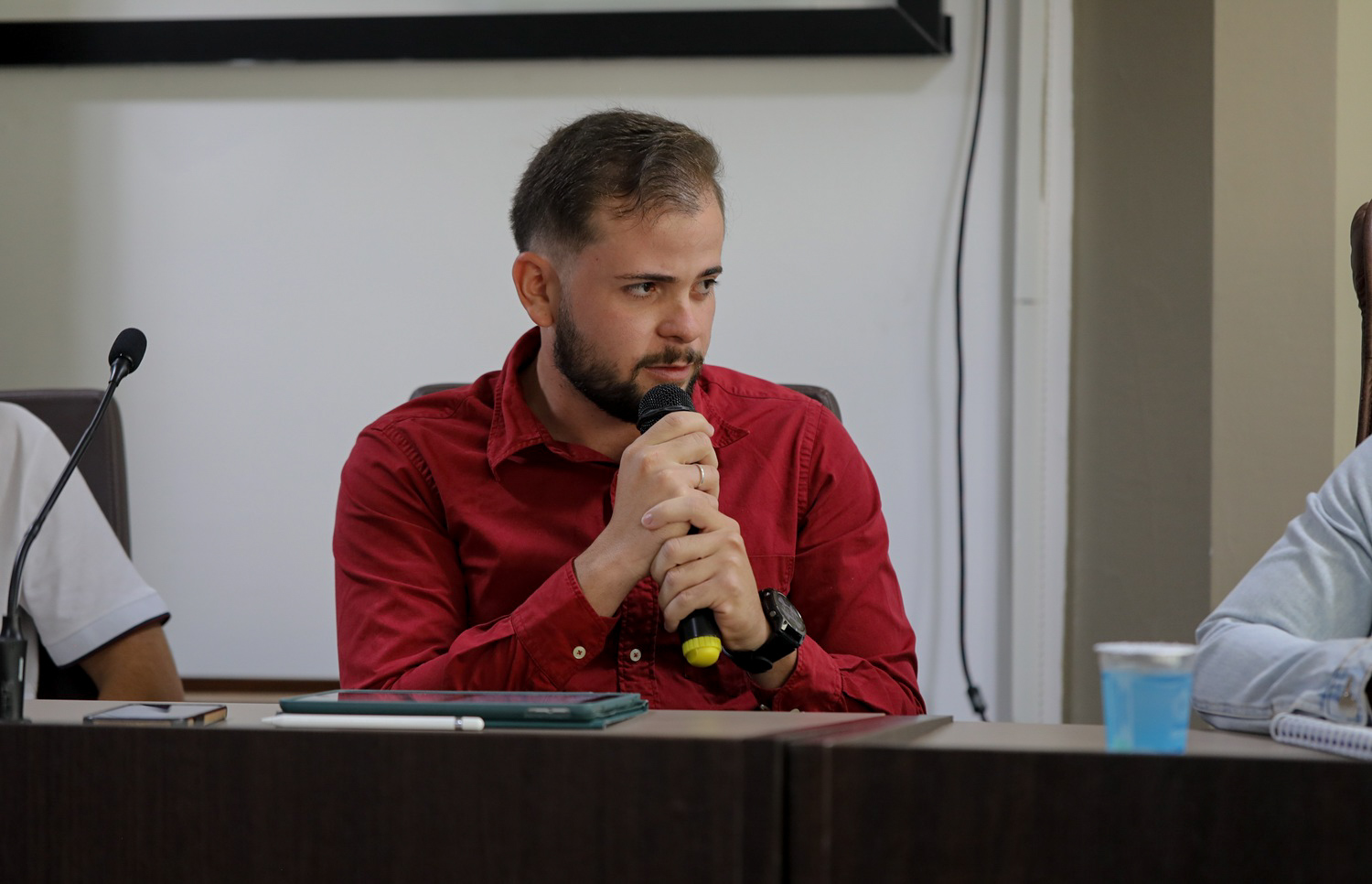 Representante do Camev, Rafael Pinheiro (Foto: Janaína Cavalcante/Ascom UFS)