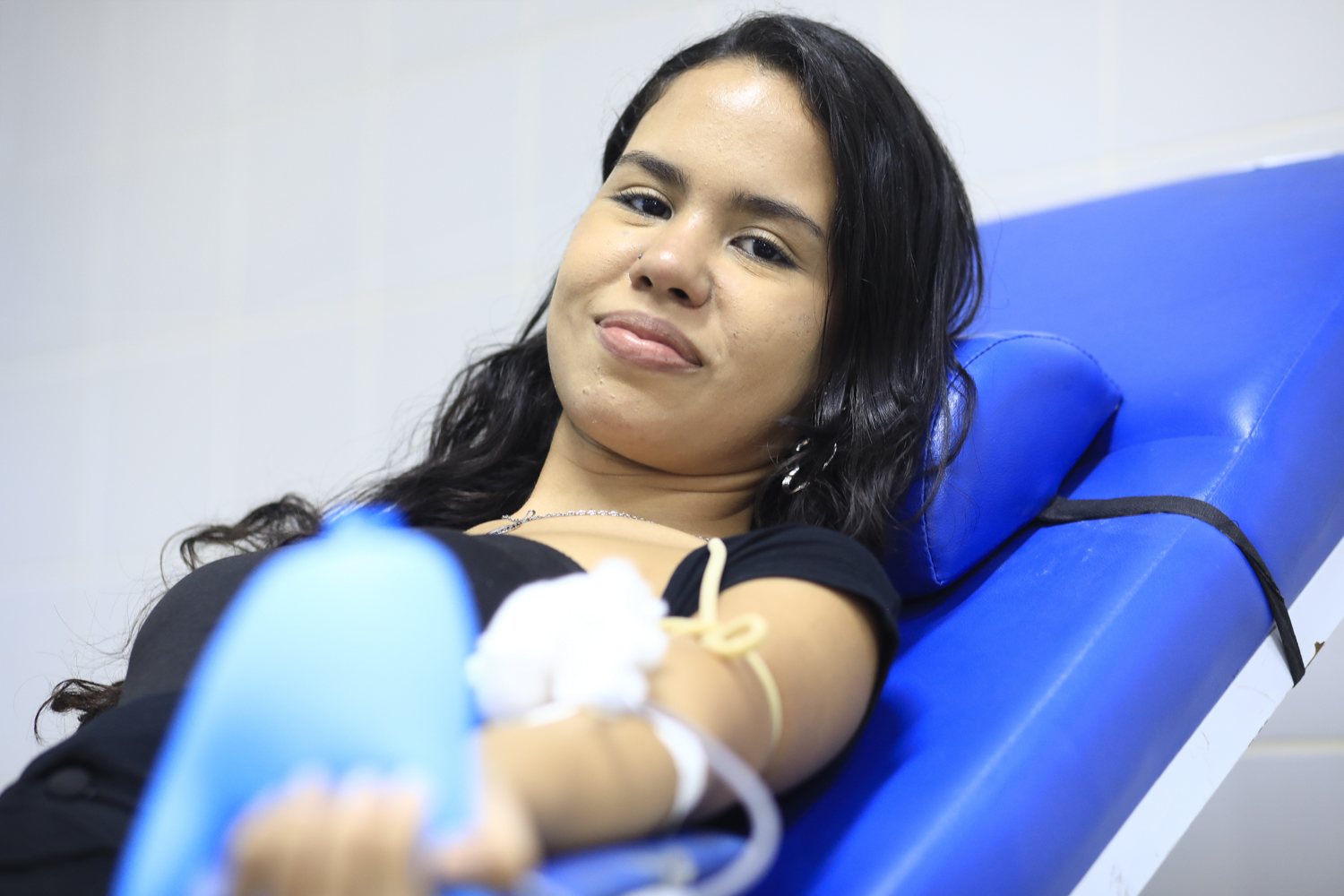 Sabrina Matos é estudante da UFS e doadora de sangue (Foto: Adilson Andrade/Ascom UFS)