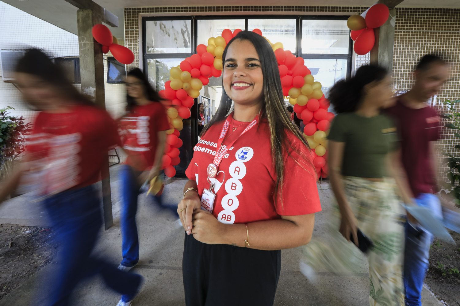 Luana Dias é monitora da campanha (Foto: Adilson Andrade/Ascom UFS)