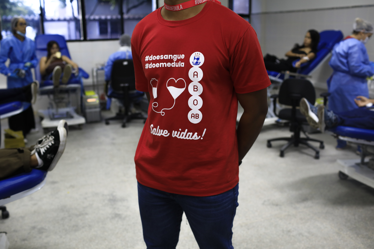 Campanha aconteceu na Didática 6 do campus de São Cristóvão (Foto: Adilson Andrade/Ascom UFS)