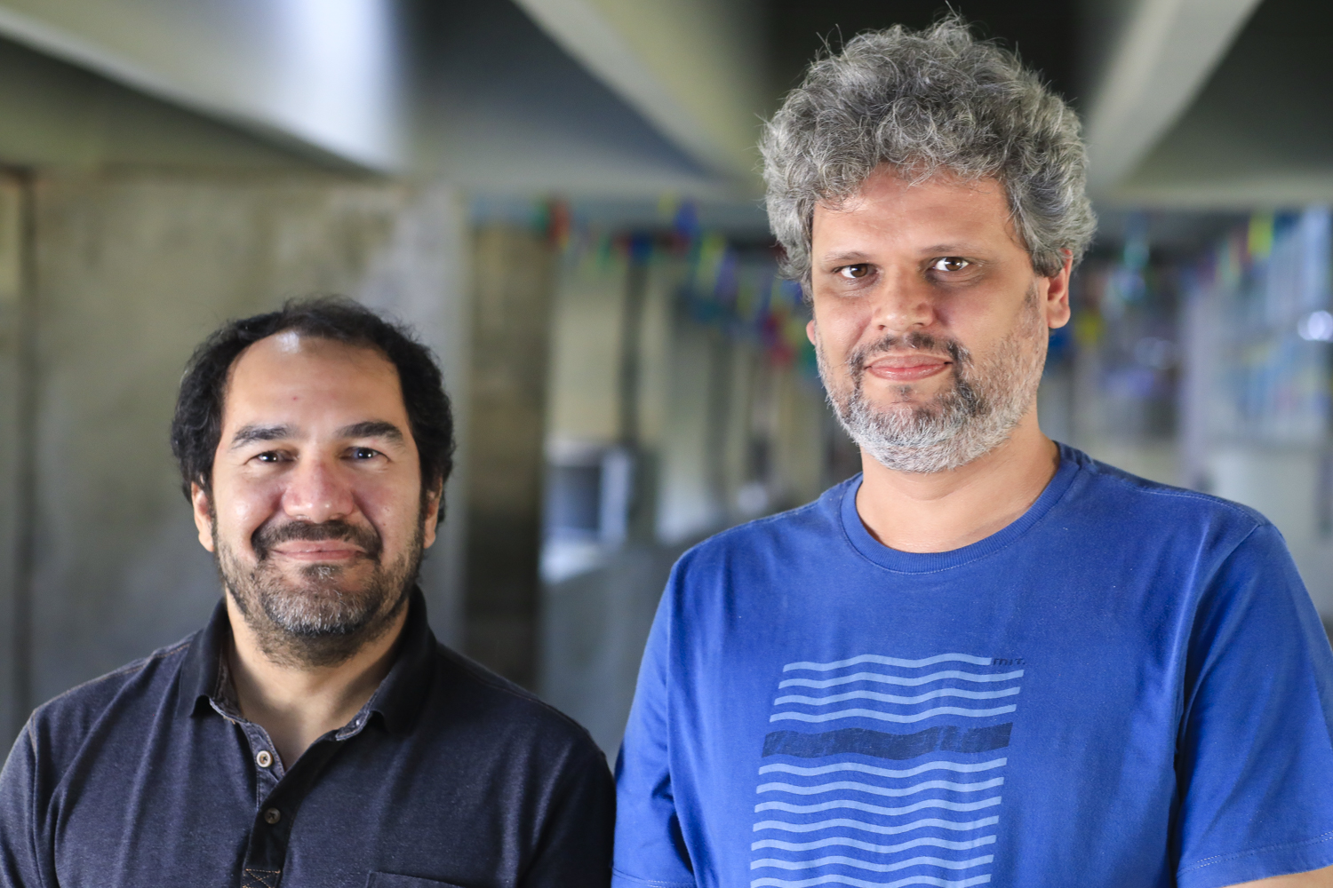 Professores Michel Soares e André Brito, do DCOMP (Foto: Adilson Andrade/Ascom UFS)