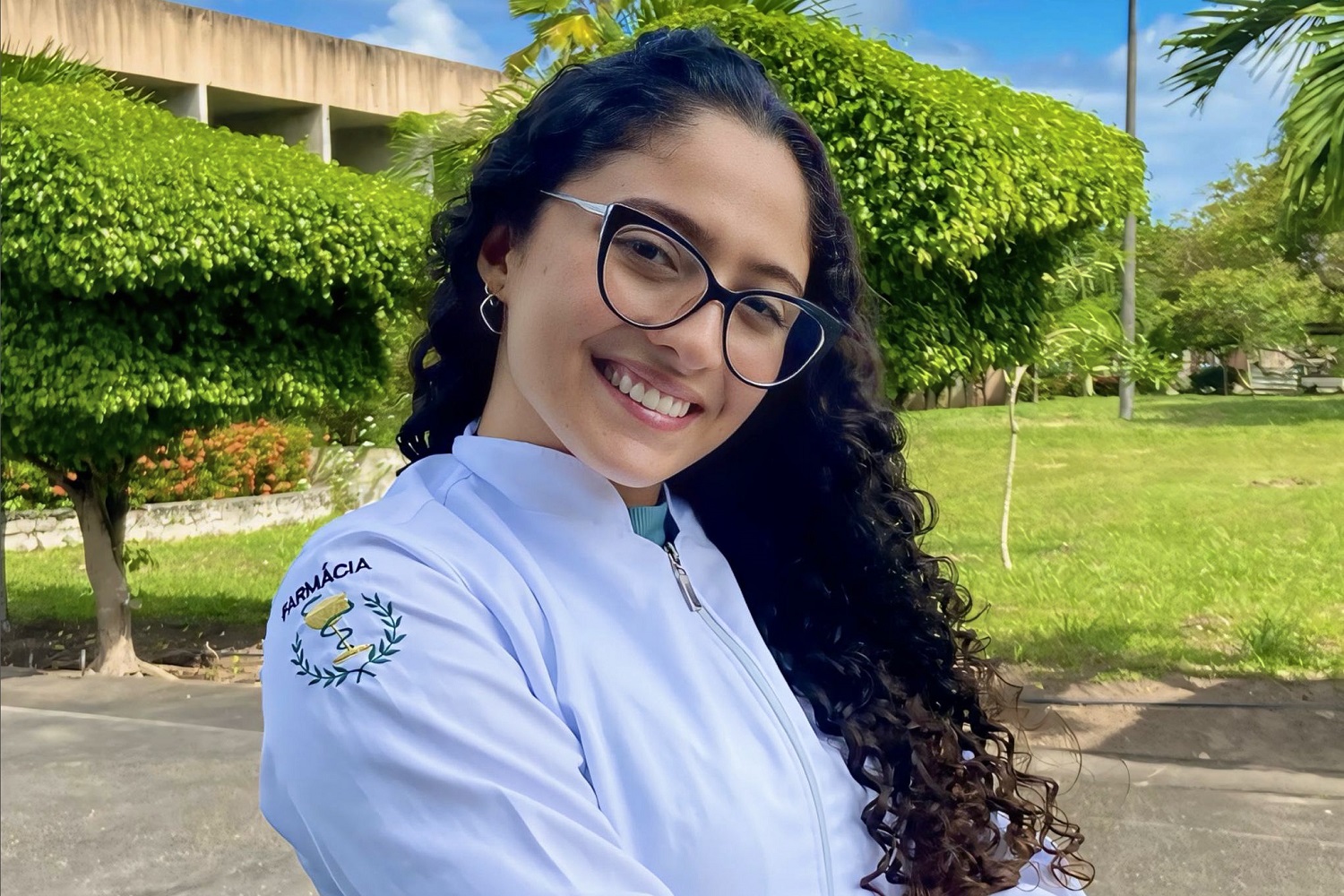 Graduanda Pâmela Danielle Cavalcante Barreto, do DFA/UFS (Foto: Arquivo pessoal)