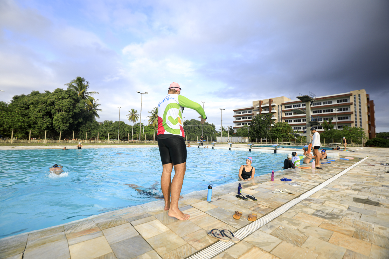 Parque Aquático da UFS também foi visitado (Foto: Adilson Andrade/Ascom UFS)