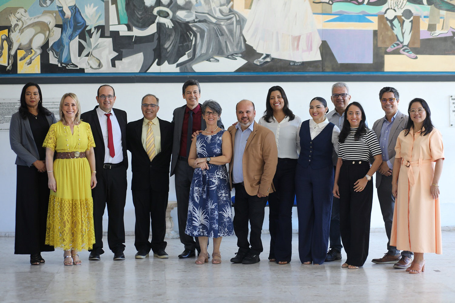 Reitor, vice-reitora e novos diretores de Centro (Foto: Janaína Cavalcante/Ascom UFS)