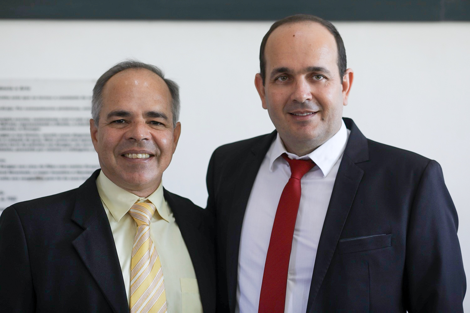 Airon José da Silva e Anselmo Domingos Ferreira Santos (Foto: Janaína Cavalcante/Ascom UFS)