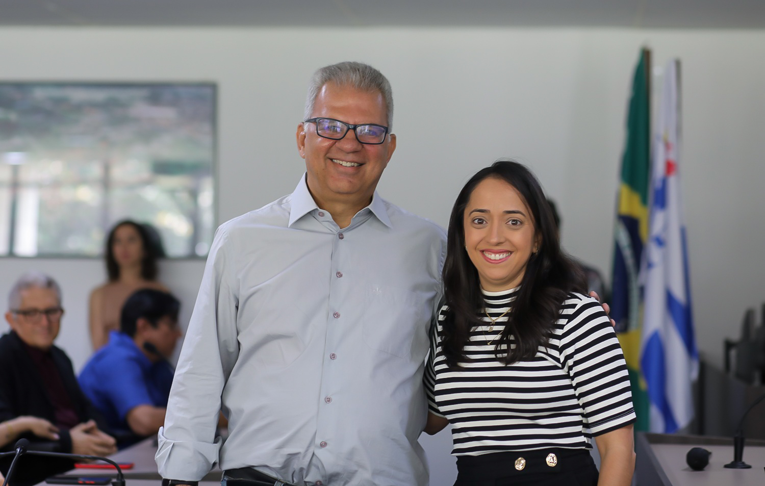 Cesar Henriques Matos e Silva e Fernanda Alvez Gois Meneses (Foto: Janaína Cavalcante/Ascom UFS)