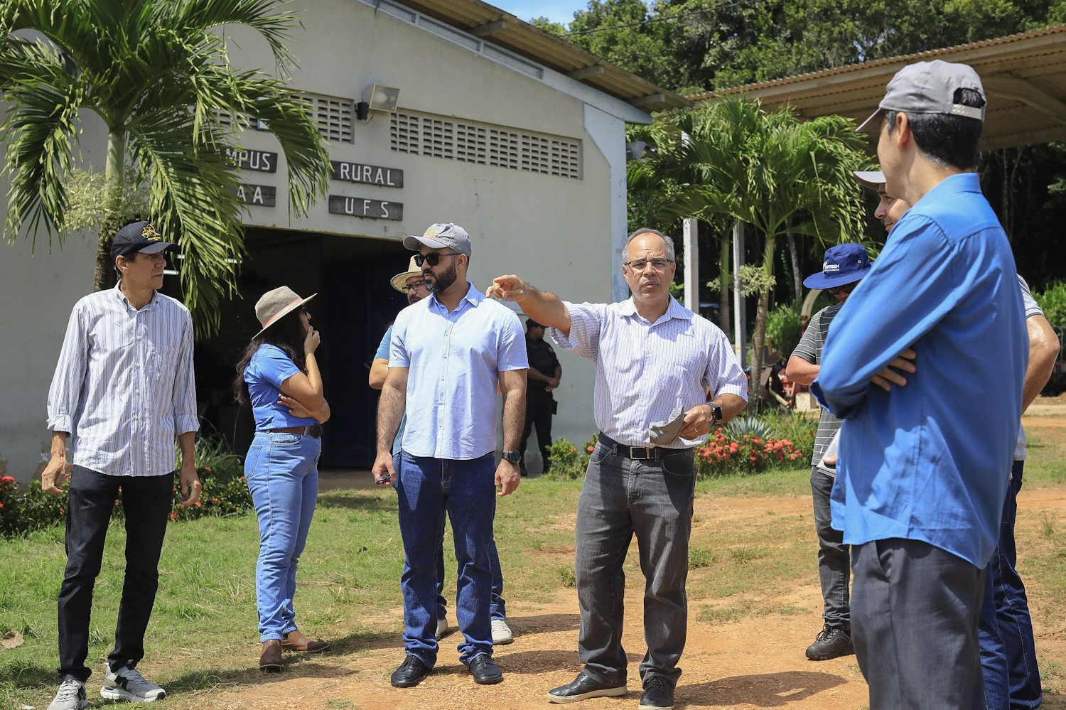 Visita institucional ao Campus Rural aconteceu na última quarta-feira, 13 (Foto: Elisa Lemos/Ascom UFS)