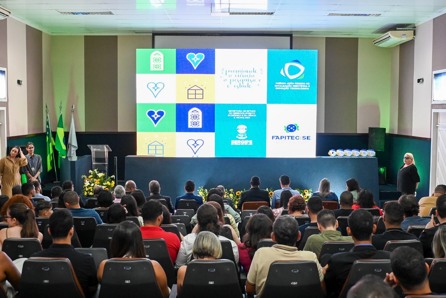 A premiação é considerada um dos principais reconhecimentos estaduais nas áreas de ciência, tecnologia e inovação (Foto: Erick O'hara/Governo de Sergipe)