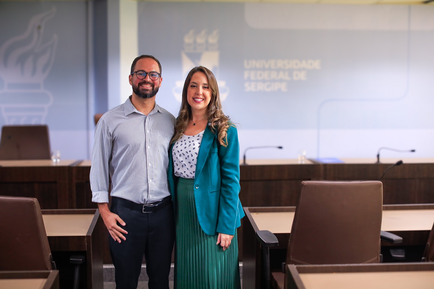 Eduardo Almeida e Maíra Bittencourt (Foto: Carol Matos/Ascom UFS)