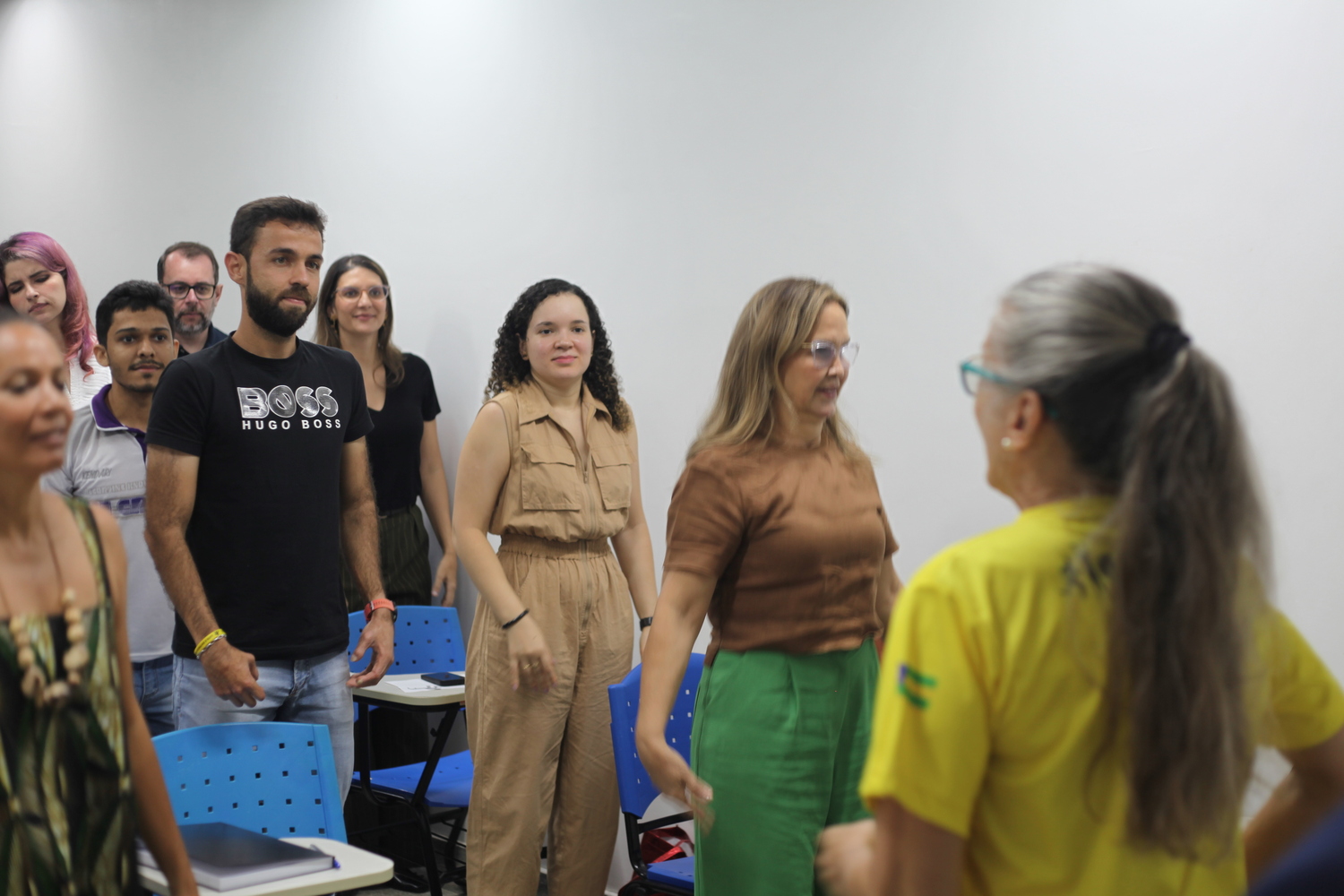 Servidores foram estimulados à prática de atividades e exercícios físicos (Foto: Ana Laura Farias/Campus de Lagarto)