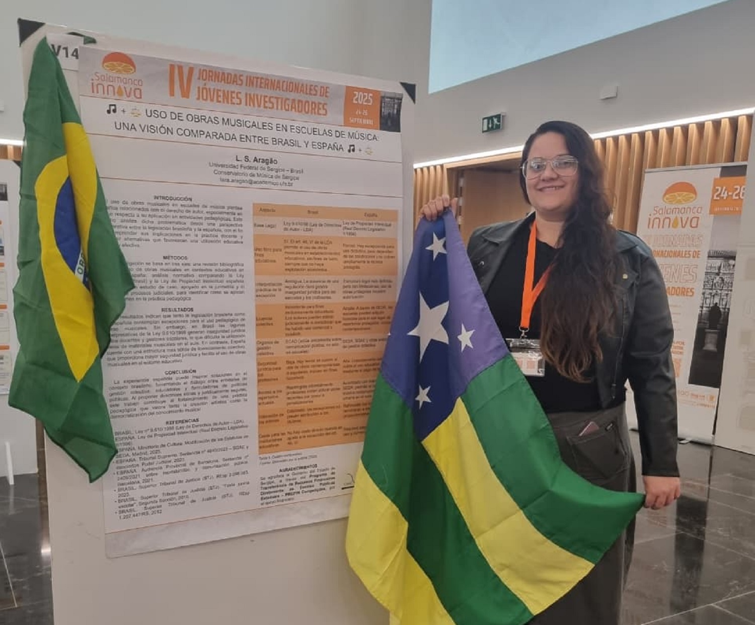 Lara Aragão representou a UFS e o estado de Sergipe (Foto: arquivo pessoal)