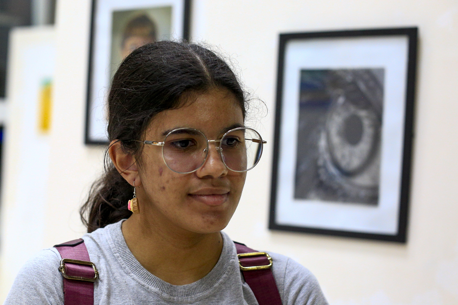 Anna Luísa Silva, aluna do primeiro período do DAVD/UFS (Foto: Adilson Andrade/Ascom UFS)