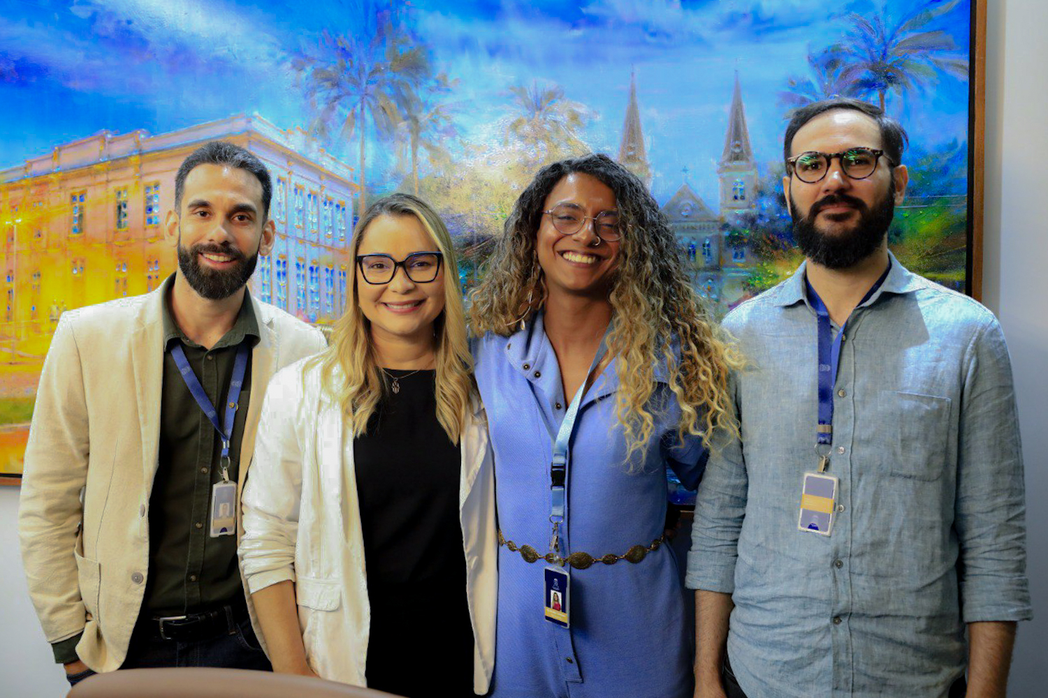 Equipe do programa Estúdio C reúnida (Foto: Elisa Lemos/Ascom UFS)