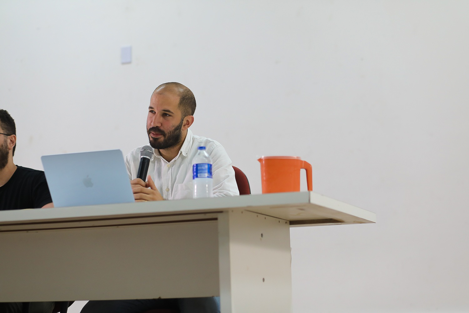 Pesquisador palestino Basil Al Faraj (Foto: Janaína Cavalcante/Ascom UFS)