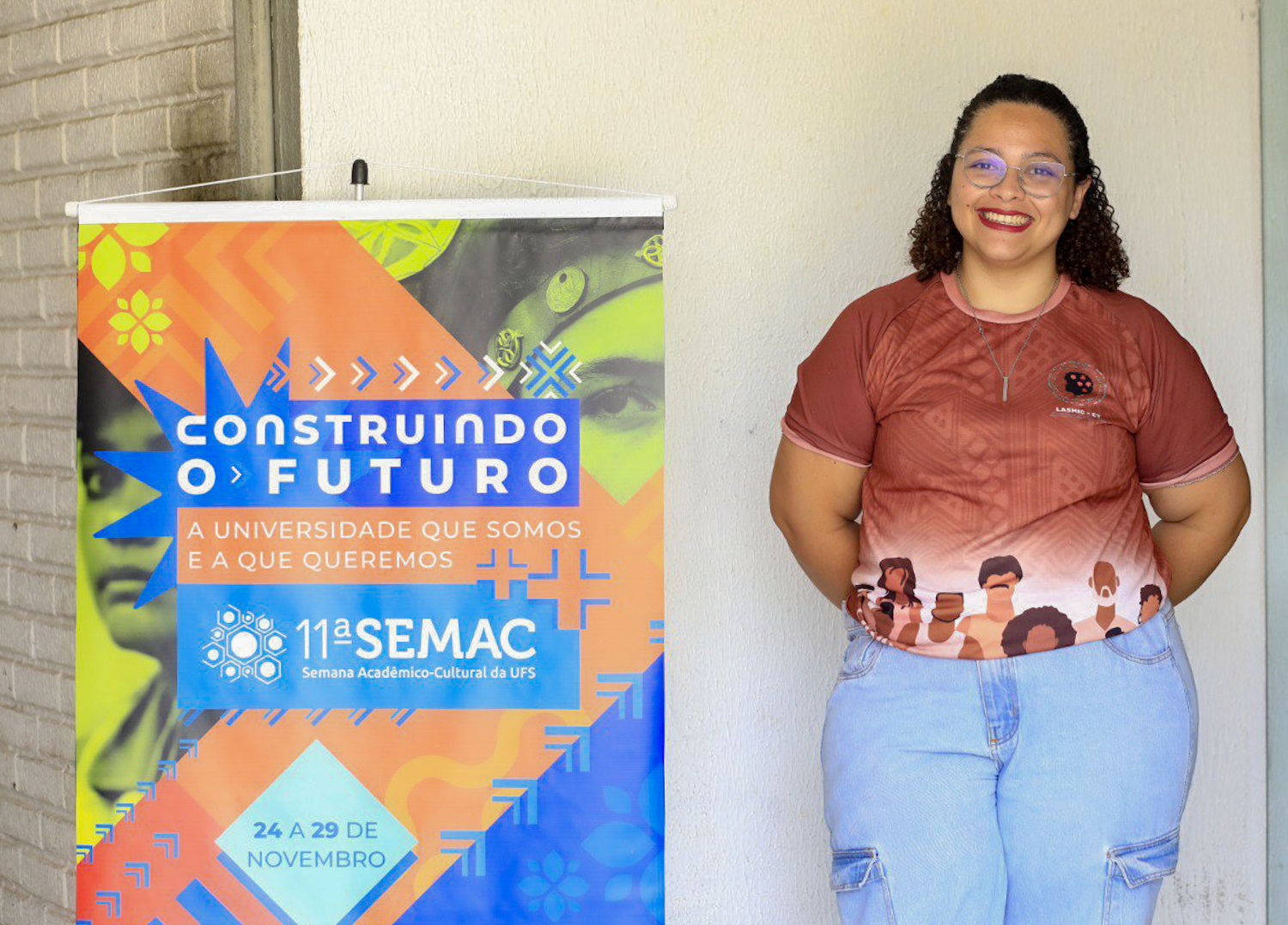 Estudante Isabele Fontes, da Lasmic (Foto: Elisa Lemos/Ascom UFS)