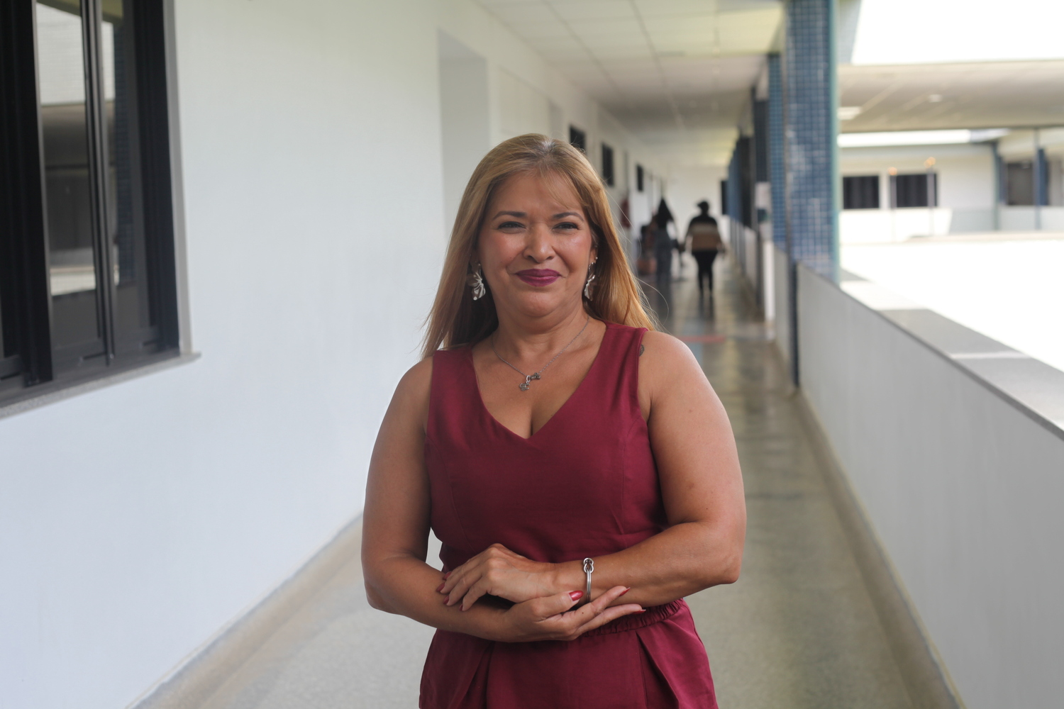 Docente Simone Cabral, do Departamento de Educação em Saúde (Foto: Ana Laura Farias/Campus Lagarto)