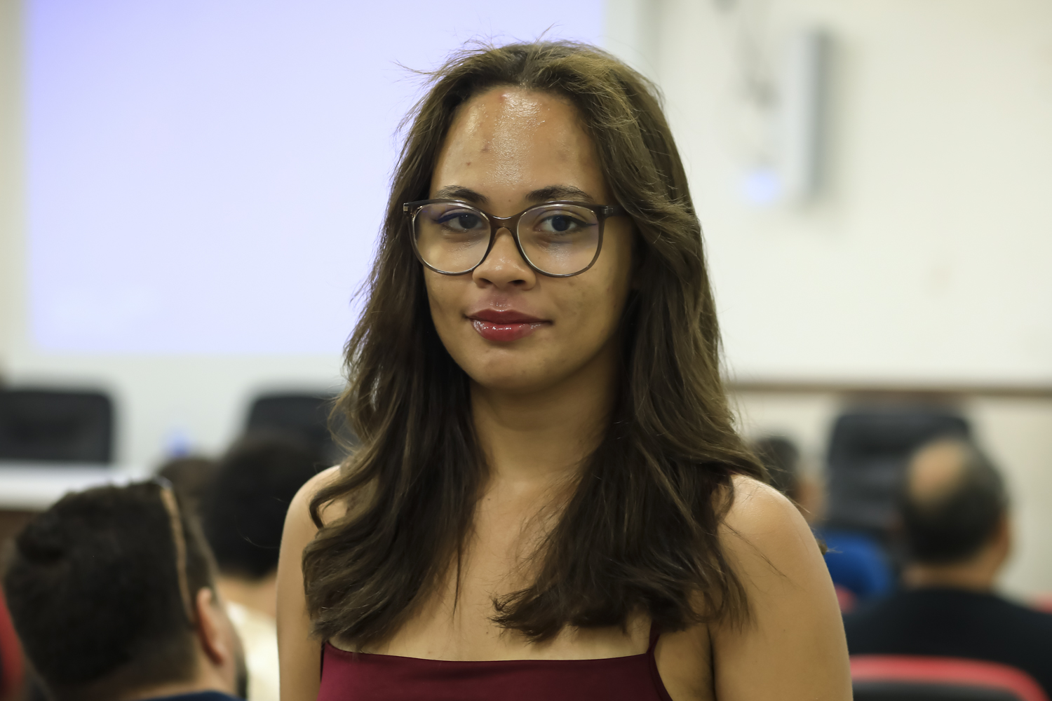 Mestranda do Promat/UFS, Larissa Teodoro (Foto: Adilson Andrade/Ascom UFS)