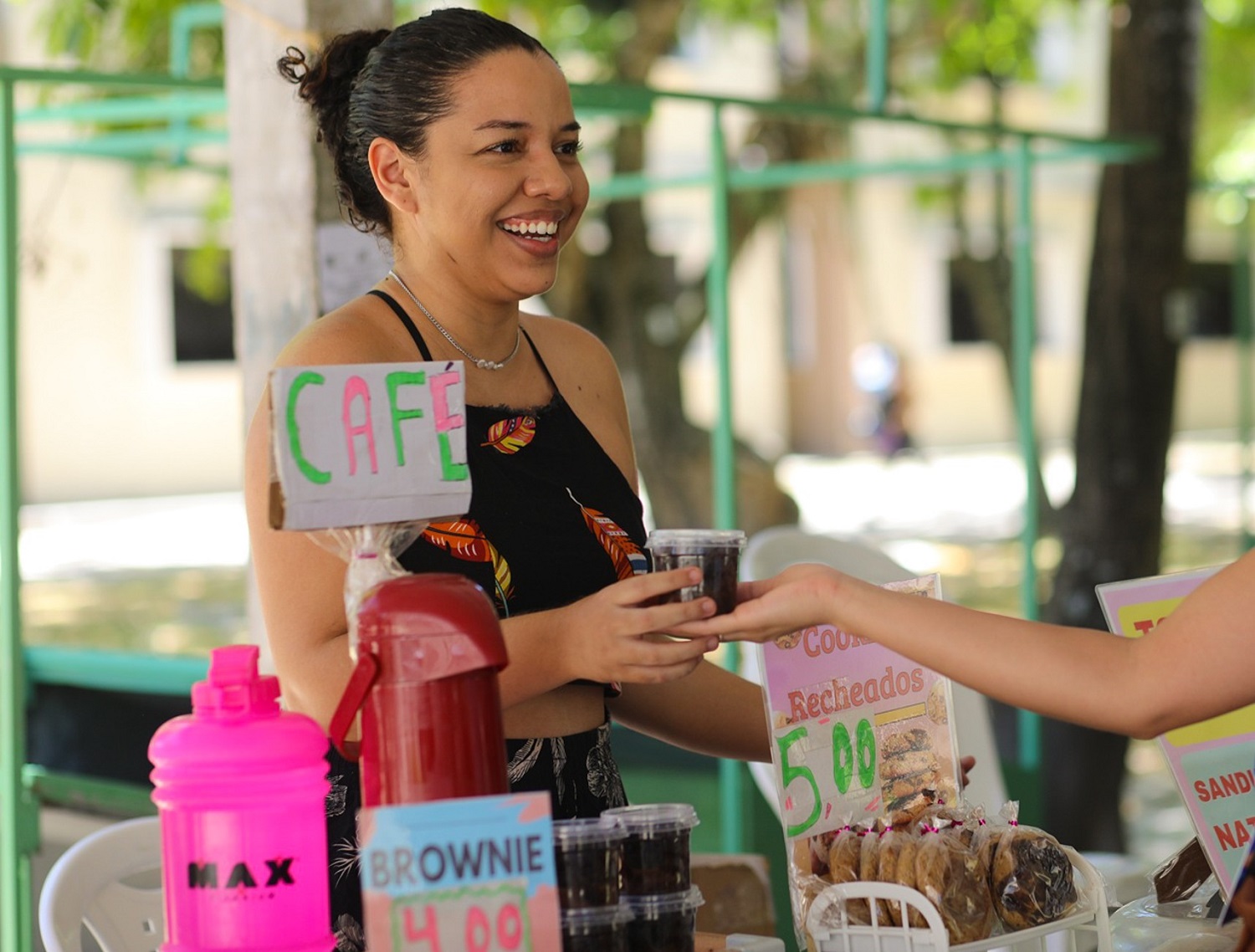 Estudante de Administração da UFS já coloca em prática a veia empreendedora (Foto: Janaína Cavalcante/Ascom UFS)