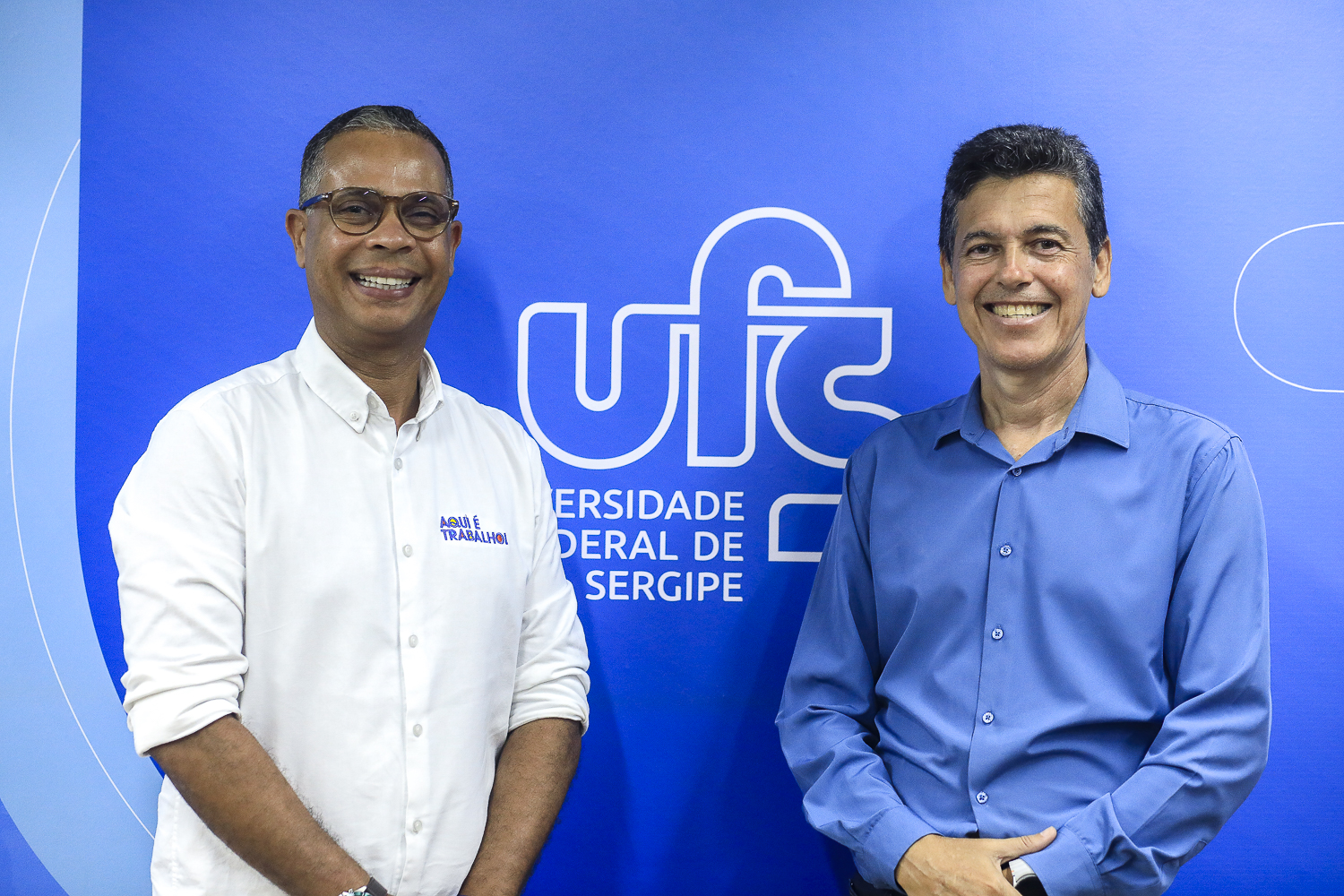 Júlio Nascimento e André Maurício (Foto: Adilson Andrade/Ascom UFS)