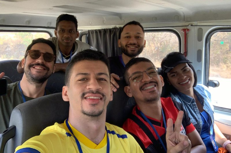 Equipe na estrada (Foto: Acervo pessoal)