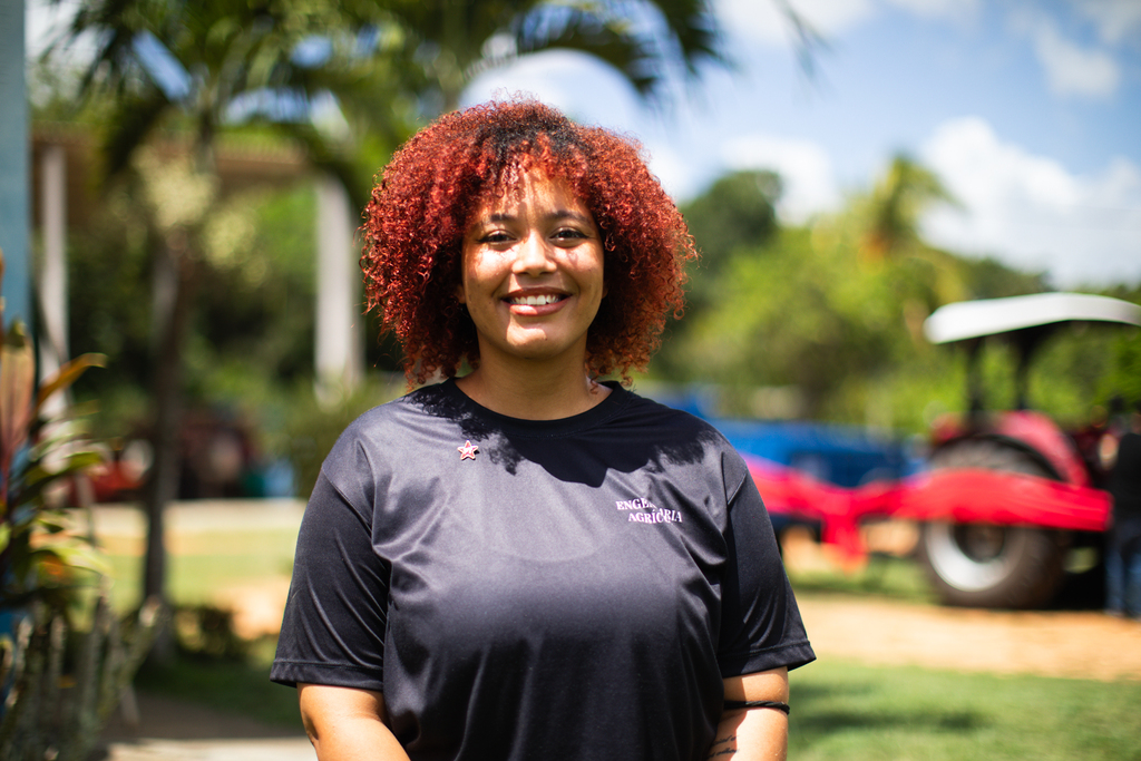  Estudante de engenharia agrícola, Eduarda Alves (Foto: Robério Luz/Ascom UFS)