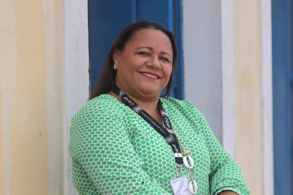 Funcionária Roseilde Santos (Foto: Fernanda Spínola/ Ascom UFS)